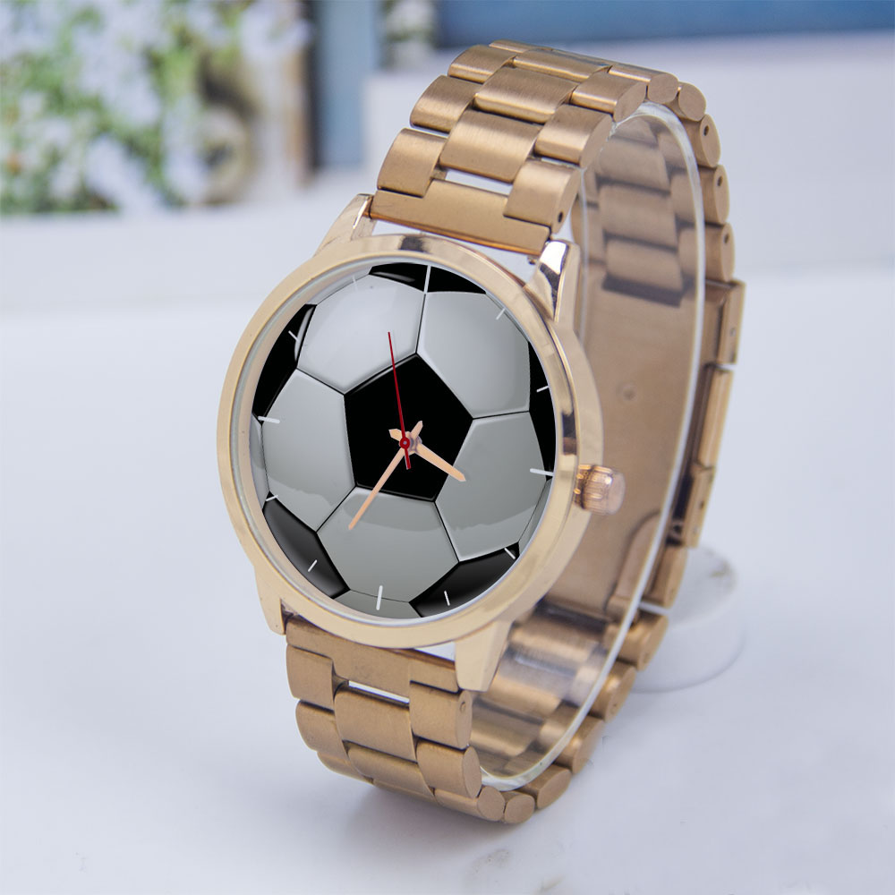 Watch Accessories - Футбольный дизайн, любители футбола, серебряные мужские