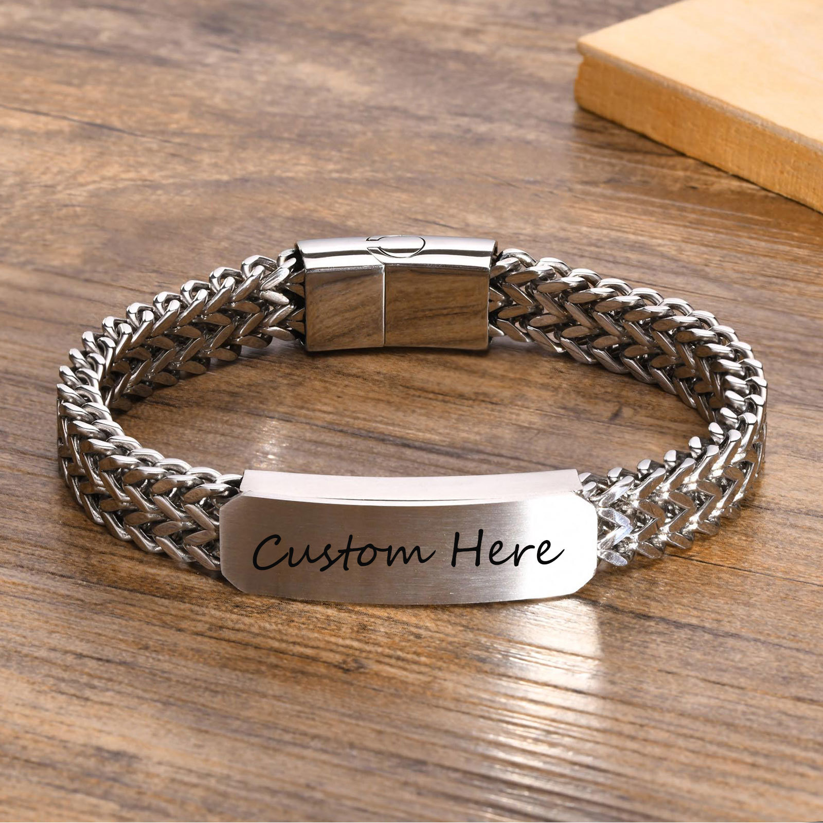 Cuban Link Chain 12Mm - Бесплатная Настройка ID браслеты для мужчин,