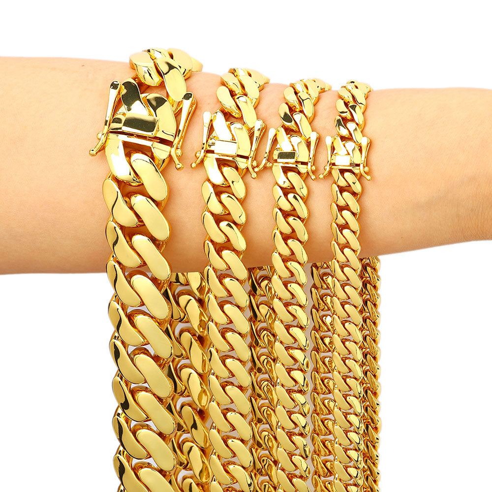 Cuban Link Chain 12Mm - Оптовые латунные цепи Miami Cuban Link
