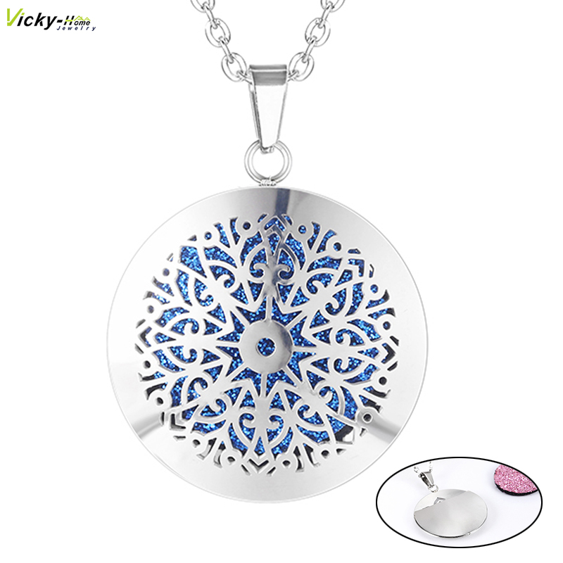 Heart Locket Necklace Photo - Новый простой медальон с диффузором эфирного