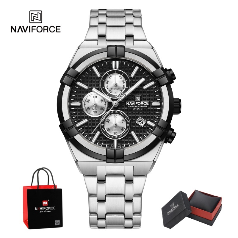 Watch Accessories - NAVIFORCE – мужские кварцевые часы-хронограф, водонепроницаемые,