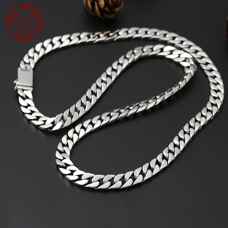 Заводская цена 100% S925 Стерл – обзор и цена 925 Sterling Silver Chain Necklace Men