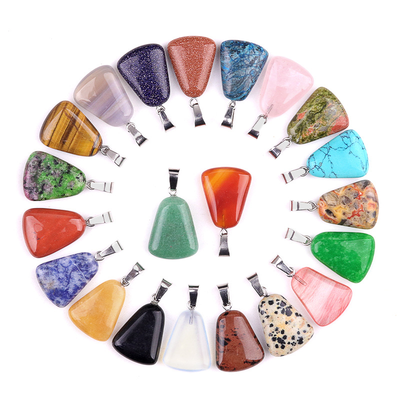 20 шт./пакет, резьба по белую  – обзор и цена Crystal Pendant Necklace Natural Stone