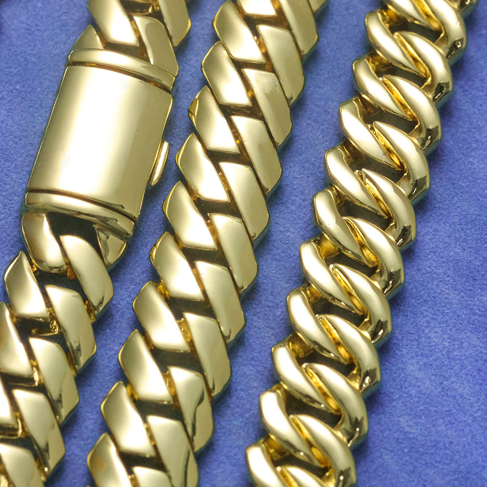 Цепочка ESKEEM Monaco с высоко – обзор и цена Cuban Link Chain 12Mm