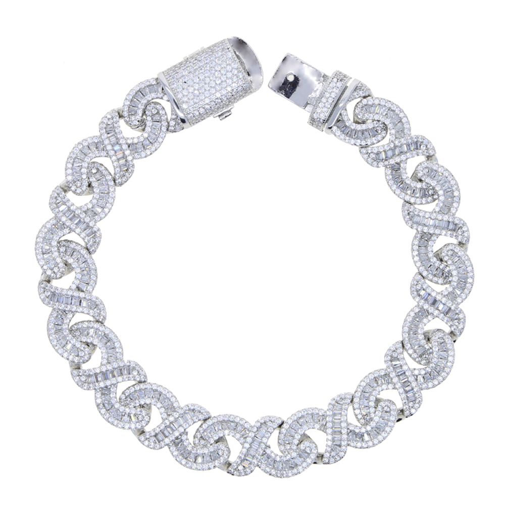 Новый браслет Infinity серебря – обзор и цена Cuban Link Chain 12Mm
