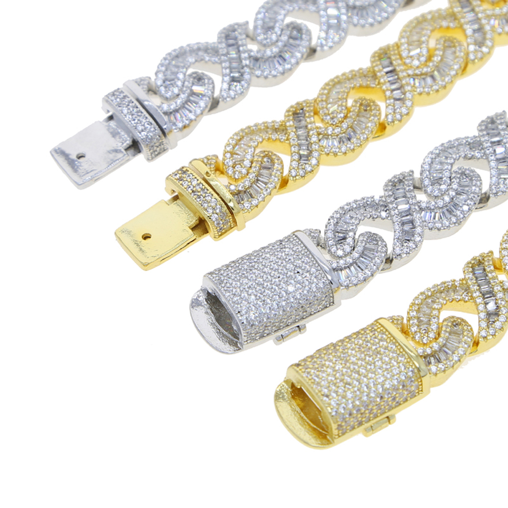 Новый браслет Infinity серебря – обзор и цена Cuban Link Chain 12Mm
