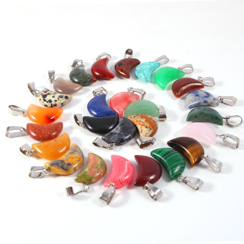20 шт./пакет натуральный камен – обзор и цена Crystal Pendant Necklace Natural Stone