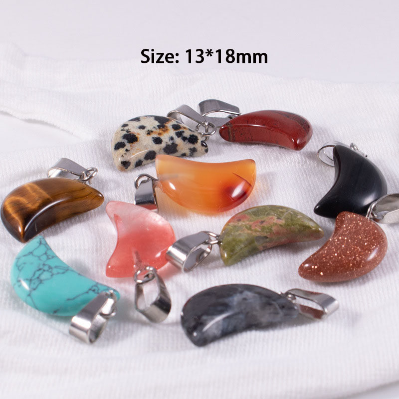 20 шт./пакет натуральный камен – обзор и цена Crystal Pendant Necklace Natural Stone