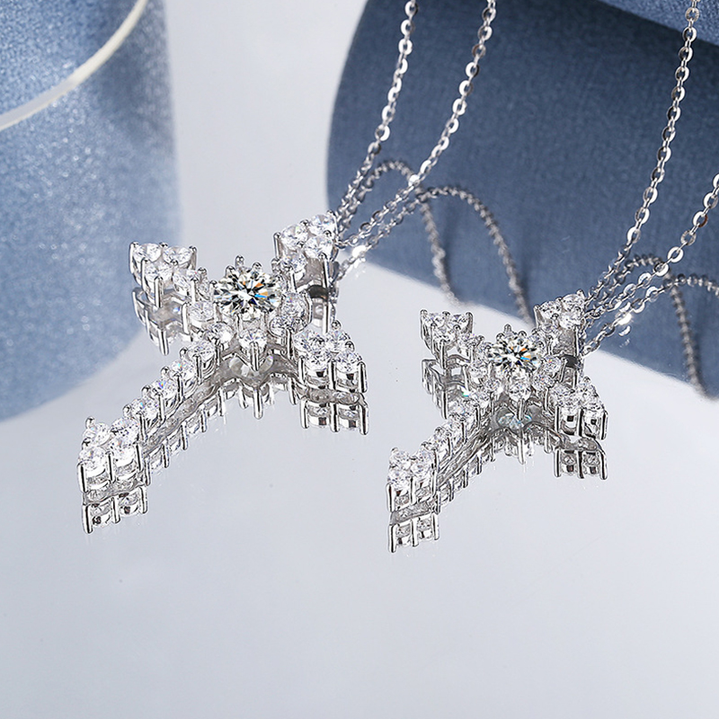 IOGOU 0,5/1 карат D VVS1 муасс – обзор и цена 925 Sterling Silver Chain Necklace Men