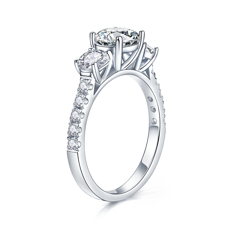 HTOTOH 3-й камень 1 карат D Цв – обзор и цена Moissanite Engagement Ring 1 Carat