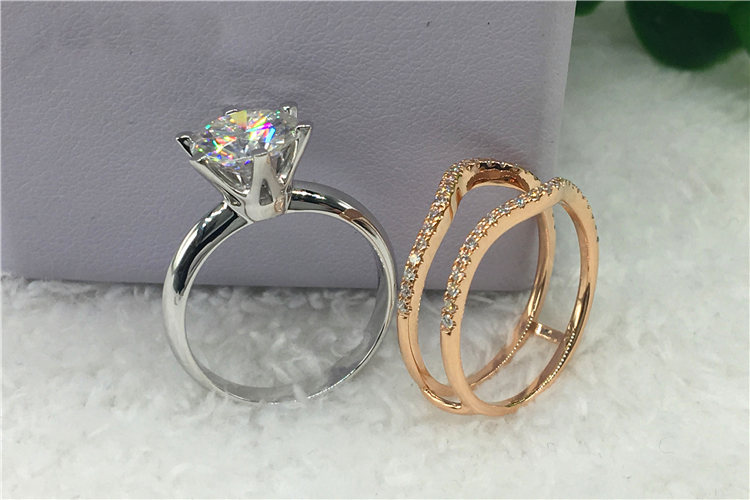Женское свадебное обручальное  – обзор и цена Moissanite Engagement Ring 1 Carat