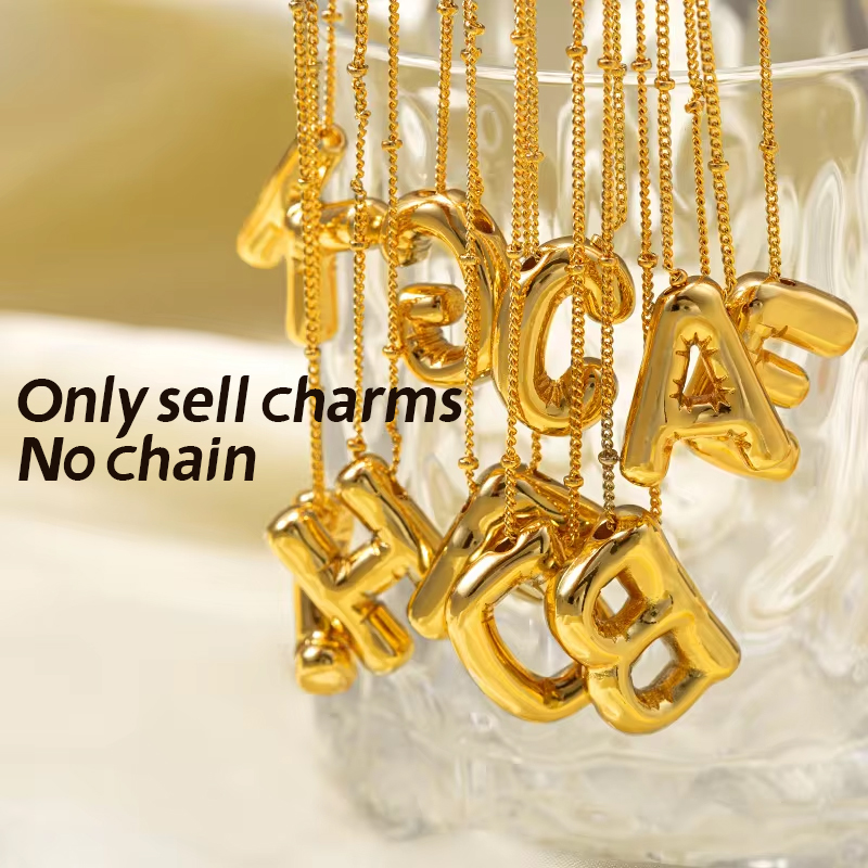 Цепочка Из Нержавеющей Стали с – обзор и цена Initial Letter Necklace 18K Gold