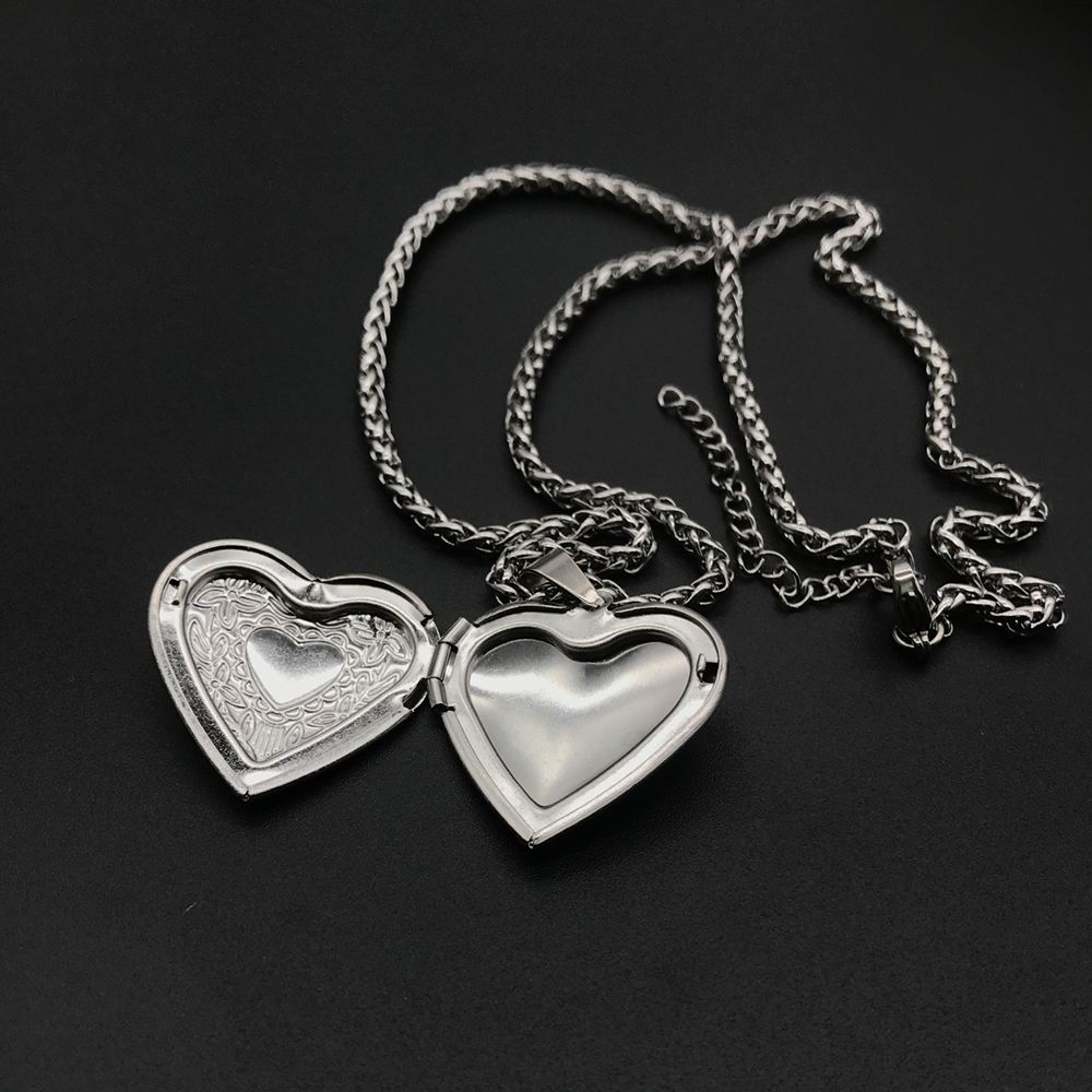 Модное ожерелье-медальон с фот – обзор и цена Heart Locket Necklace Photo