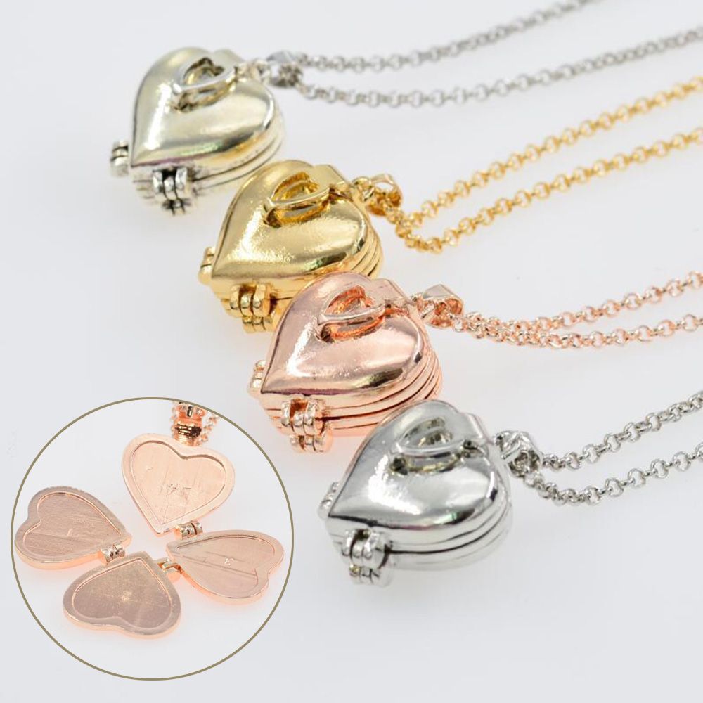 Модное ожерелье-медальон с фот – обзор и цена Heart Locket Necklace Photo