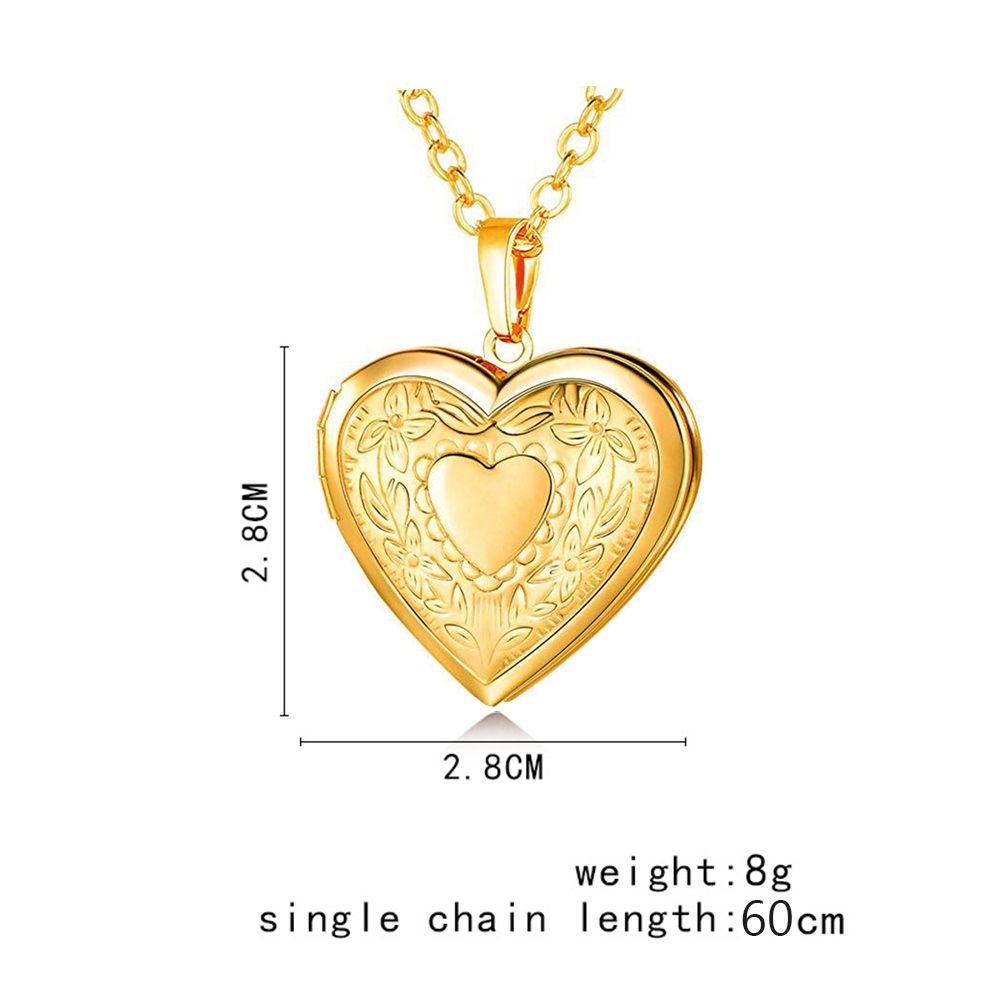 Модное ожерелье-медальон с фот – обзор и цена Heart Locket Necklace Photo