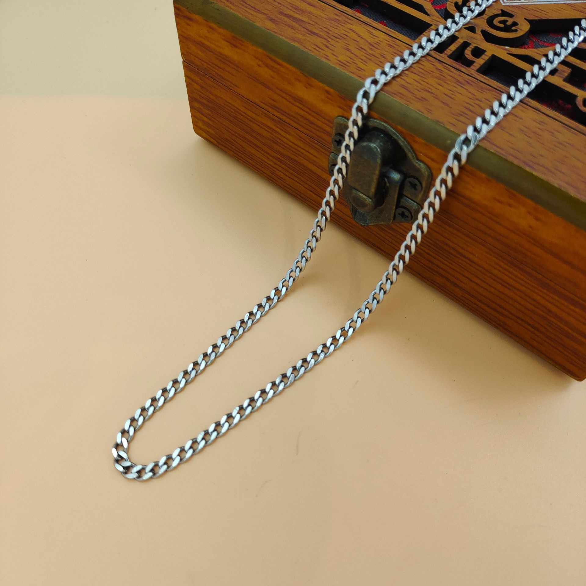 Модная цепочка-подвеска из сте – обзор и цена 925 Sterling Silver Chain Necklace Men