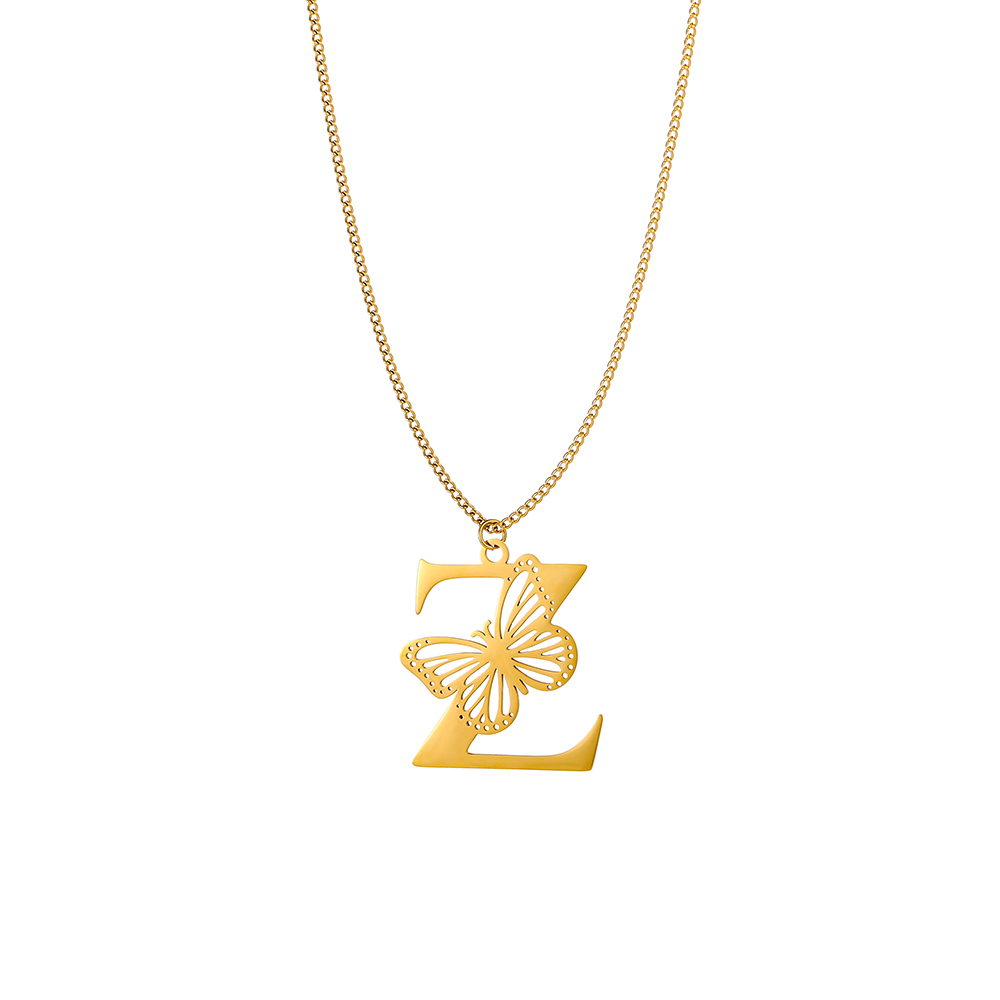 CARLIDANA изысканный 18-каратн – обзор и цена Initial Letter Necklace 18K Gold