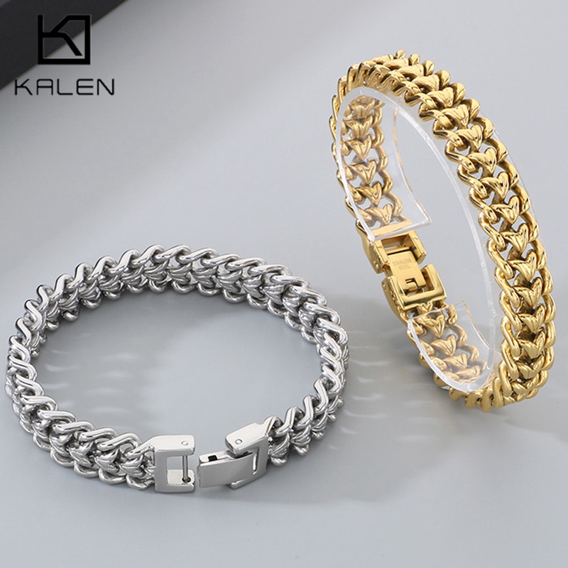 Браслет KALEN из блестящей нер – обзор и цена Cuban Link Chain 12Mm